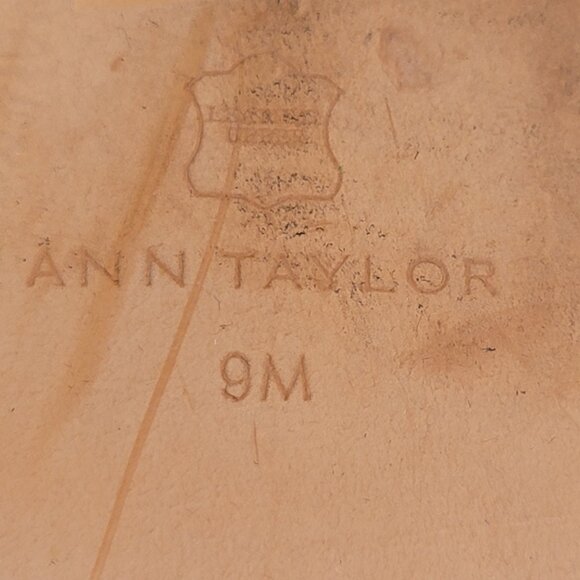 Ann Taylor Shoe Black Patent/Suede Pointed Toe Slingback Vanna - Picture 8 of 10